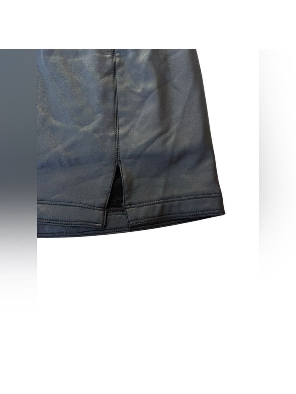 Z16 ReWash Faux Leather Lined Mini Skirt SzSm Like New - Picture 4 of 11